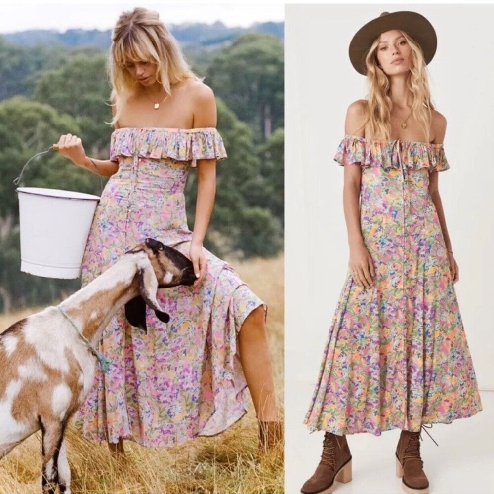 Spell Dolly Floral Off-Shoulder Sundress Popsicle